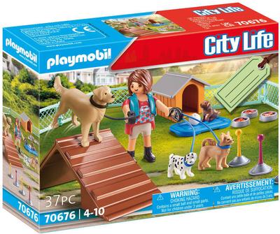 Set cadeau éducatrice de chiens - Playmobil City Life 70676_La Grande Récrée_1