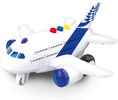 Baby Challenge - Avion Long Courrier - 1/400 - Vehicule Friction - Blanc - Sonore et Lumineux_La Grande Récrée_1