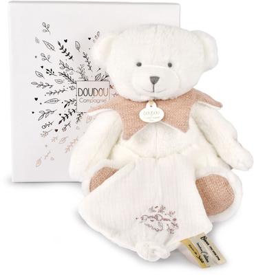 Ours pantin rose avec doudou - Collection doudou 25 ans_La Grande Récrée_1