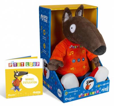 Peluche P'Tit Loup conteur d'histoires 26 cm_La Grande Récrée_1