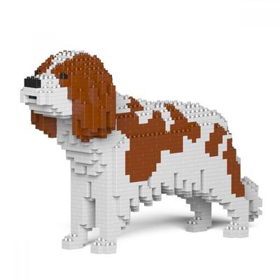 Jekca Blocs de construction - Chien Cavalier King Charles Spaniel Taches Marrons_La Grande Récrée_1