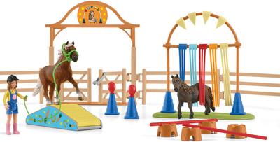 Entraînement d'agilité pour poney - Schleich Team World_La Grande Récrée_1