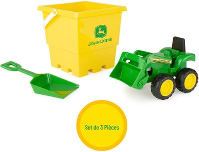 Ensemble Bac À Sable John Deere Avec Seau Et Camion-benne_La Grande Récrée_1