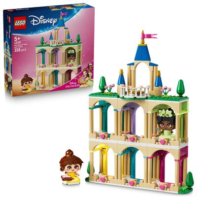 Belle et Tiana miniatures avec un château LEGO Disney Princess™ 43291