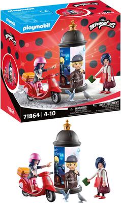 Marinette à scooter et Kagami - Playmobil Miraculous 71864_La Grande Récrée_1