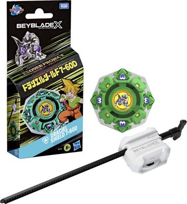 Pack lanceur et toupie Beyblade X - Over Project Draciel Shield 7-60D_La Grande Récrée_1