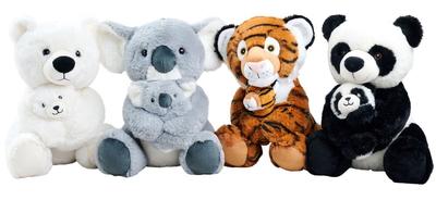 Peluche Maman et bébé Animal Sauvage_La Grande Récrée_1