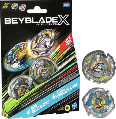 Dual Pack Beyblade X Bite Croc 3-60LF et Sting Unicorn 4-60P_La Grande Récrée_1