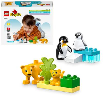 Familles d’animaux sauvages : pingouins et lions LEGO DUPLO Ma ville 10442_La Grande Récrée_1