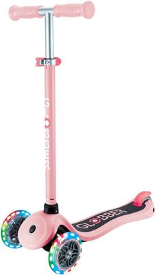 Trottinette 3 roues Primo Lights rose pastel_La Grande Récrée_1