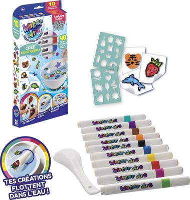 Water Art Pack 10 stylos et stickers_La Grande Récrée_1