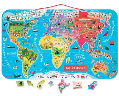 Puzzle 92 pièces magnétique du monde_La Grande Récrée_1