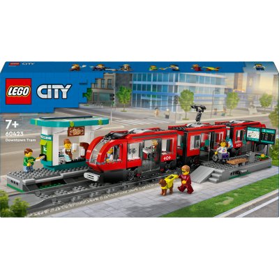 Le tramway et la station du centre-ville LEGO City 60423