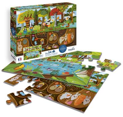 Coffret de 2 puzzles de 24 pièces Vie Dessus / Vie Dessous_La Grande Récrée_1