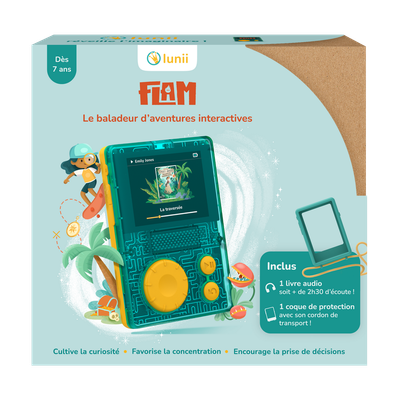 Flam baladeur audio interactif avec coque de protection