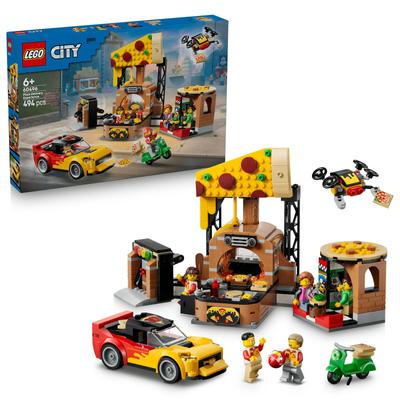 La pizzeria et ses véhicules de livraison LEGO City 60496