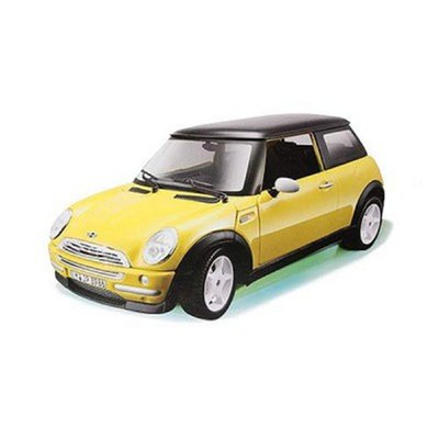 Mini Cooper edition 2011 couleur jaune à l'échelle 1/32