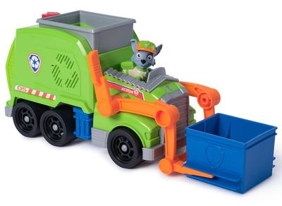 Véhicule 15 cm et figurine La Pat Patrouille : Camion Benne Crush N Roll Rocky_La Grande Récrée_1