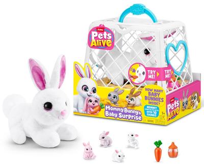 Peluche Mama Bunny et Baby surprise - Pets Alive Lapin_La Grande Récrée_1