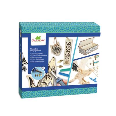 Coffret XL maquettes et pyrogravure