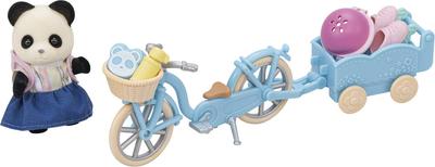 La fille panda, son vélo et sa remorque - Sylvanian Families 5652_La Grande Récrée_1