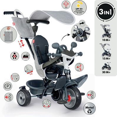 Tricycle Baby Driver gris_La Grande Récrée_1