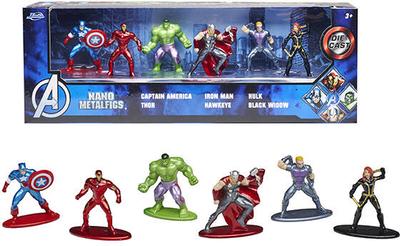 Coffret de 6 figurines Avengers 4 cm Jada Marvel_La Grande Récrée_1
