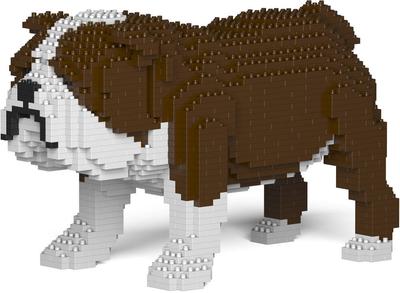 Jecka - Blocs De Construction, Chien Bulldog Anglais Marron_La Grande Récrée_1
