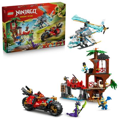 La cabane et les véhicules des Ninjas LEGO NINJAGO 71857