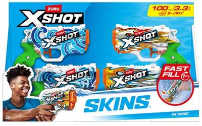 Fast-Fill Skins Pack de 4 Nano Blaster Xshot Water Fast-Fill_La Grande Récrée_1