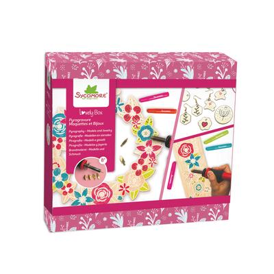 Coffret Lovely Box XL pyragravure, maquettes et bijoux