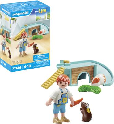 Enfant avec 2 cochons d'Inde et accessoires Playmobil My Life 71746_La Grande Récrée_1