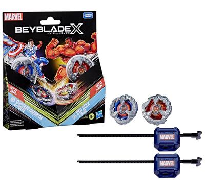 Multipack Beyblade X - Marvel Captain America Hulk_La Grande Récrée_1