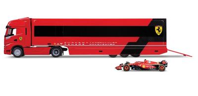 1/43 Camion Ferrari Iveco S-Way 570 Sf 24 Transporteur avec 1 F1 1/43_La Grande Récrée_1