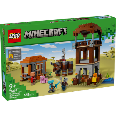 L’avant-poste de pillards et le ravageur LEGO Minecraft 21278