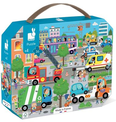Valisette puzzle 36 pièces thème city_La Grande Récrée_1