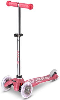 Trottinette Mini Micro Deluxe Glitter Rose Led_La Grande Récrée_1
