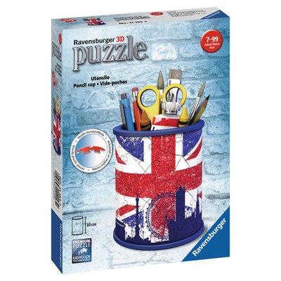Puzzle 3D Pot à crayons : Union Jack