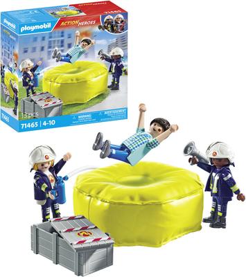 Pompiers avec coussin de sauvetage Playmobil Action heroes 71465_La Grande Récrée_1