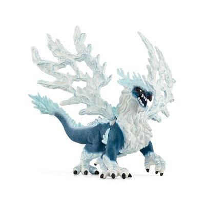 Figurine Dragon De Glace / Eldrador Avec Ailes Argentées_La Grande Récrée_1