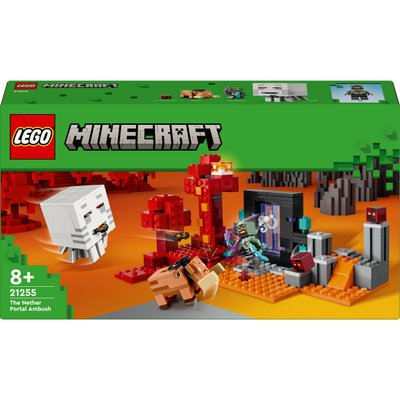 L'embuscade au portail du Nether Lego Minecraft 21255