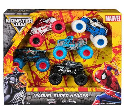Coffret 5 véhicules die cast SpiderMan 1:64 Monster Jam_La Grande Récrée_1