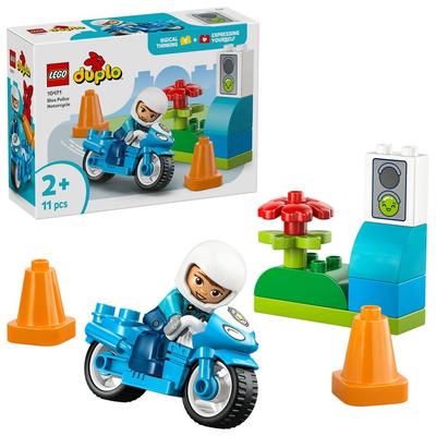La moto de police bleue LEGO Duplo 10471_La Grande Récrée_1