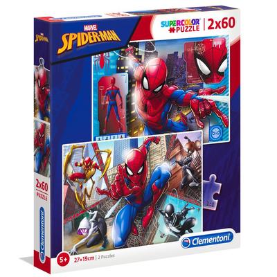 2 puzzles 60 pièces Supercolor Spider-Man_La Grande Récrée_1
