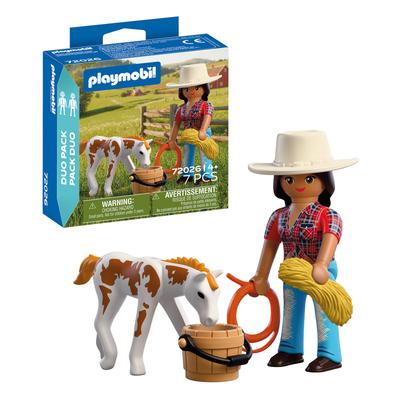 Cavalière avec poulain Playmobil Duo 72026