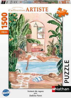 Puzzle 1500 pièces Instant de repos - Collection artiste Nathan_La Grande Récrée_1