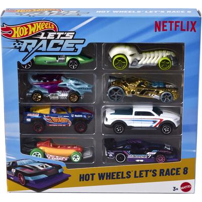 Pack de 8 voitures Hot Wheels Let's race