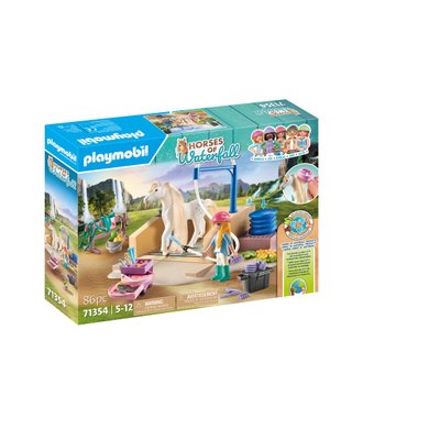 Isabella et Lioness aire de lavage Playmobil Horses of Waterfall 71354