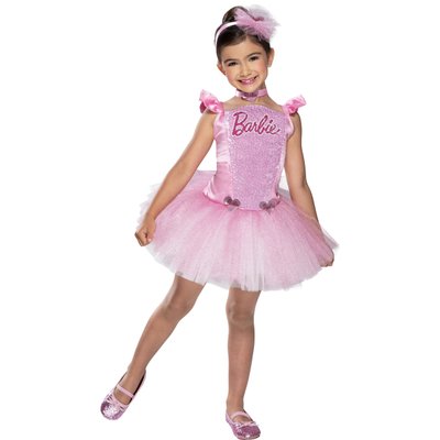Déguisement Barbie ballerine paillettes taille 3-4 ans