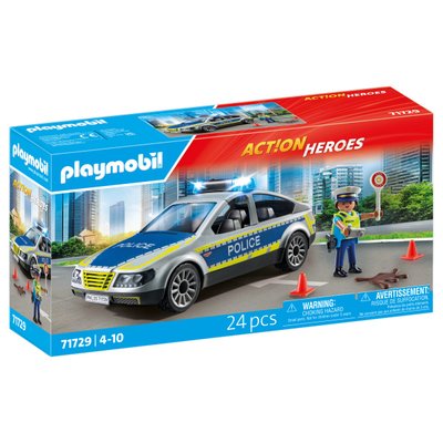 Voiture de police avec sirène et gyrophare PLAYMOBIL ACTION HEROES 71729
